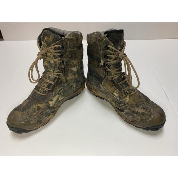 Cabela’s Waterproof Full Draw Hunting Boots Size 8.5 EE Mossy Oak Vibram Soul - Picture 4 of 11